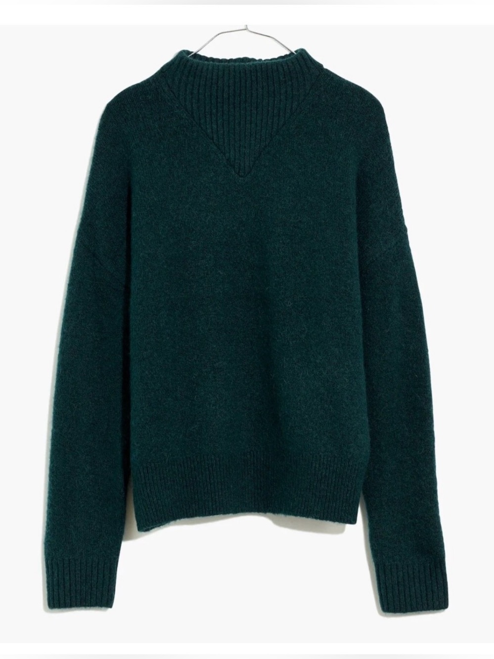 Madewell Dillon Mock Neck Wool Blend Sweater Size XS